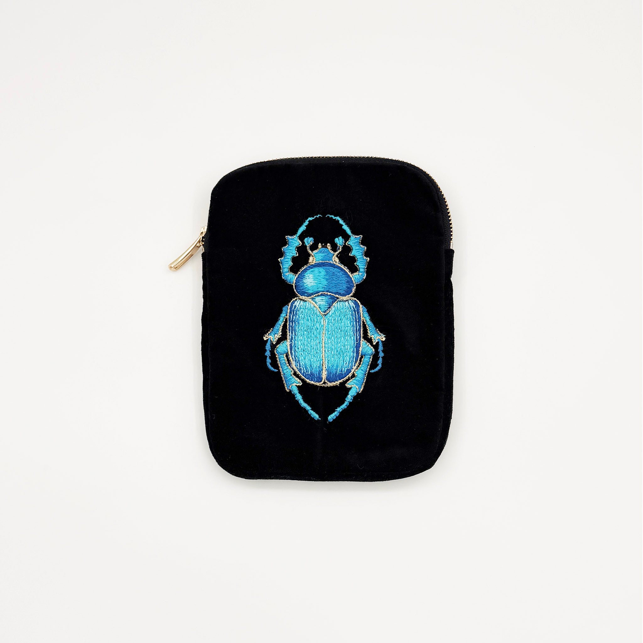 The Guardian Embroidered Velvet Ritual Pouch