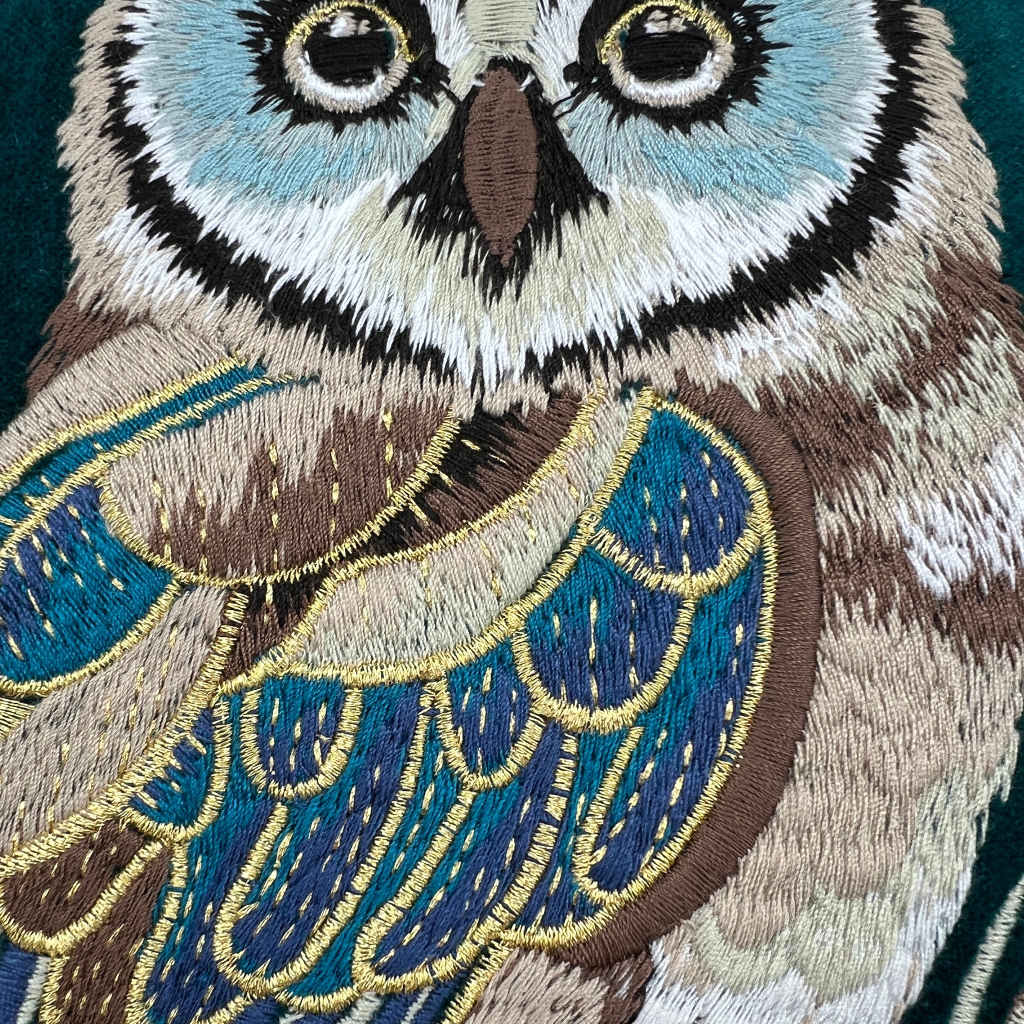 Wisdom Embroidered Velvet Pillow