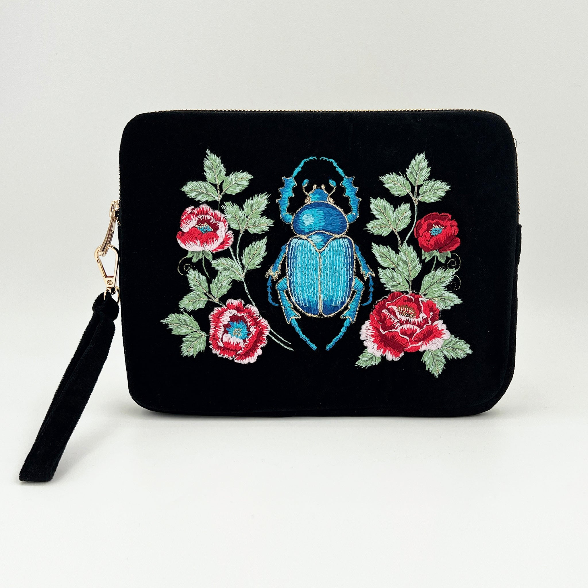Sanctuary Embroidered Velvet Everything Pouch