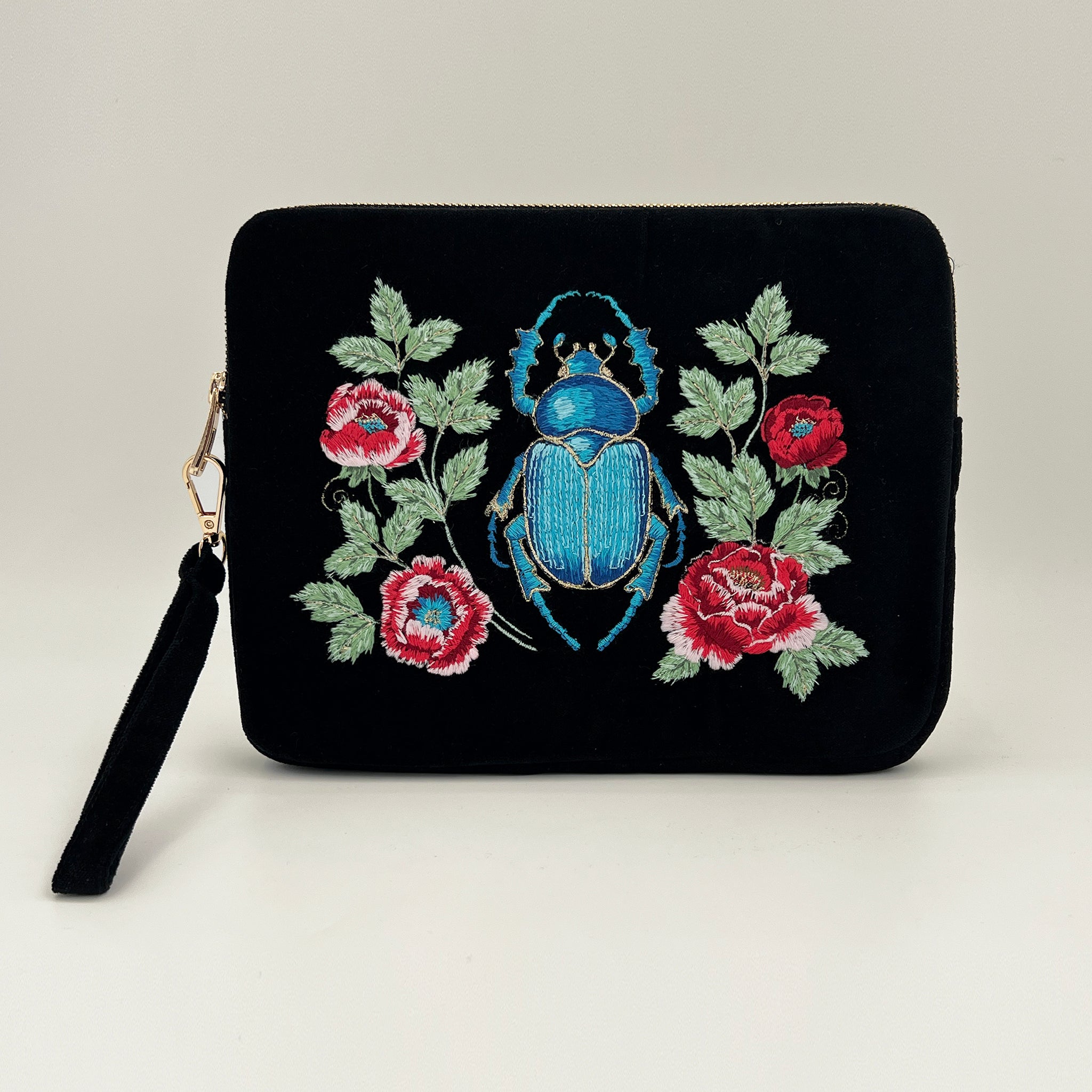 Sanctuary Embroidered Velvet Everything Pouch
