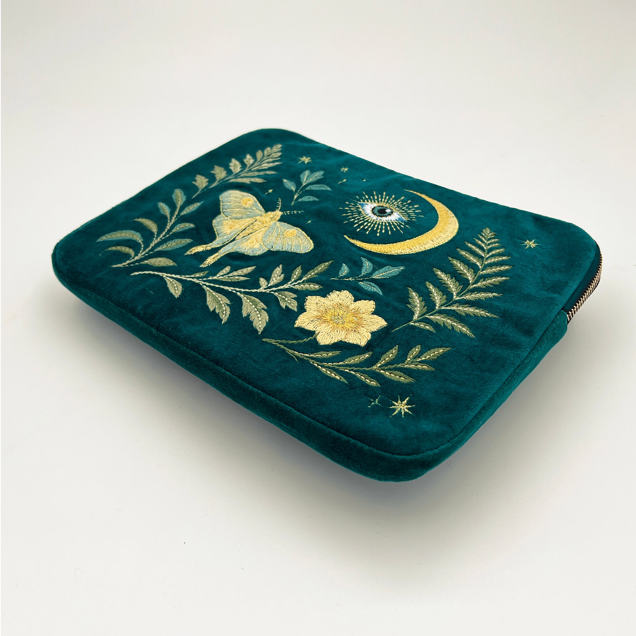 Intuition Embroidered Velvet Everything Pouch