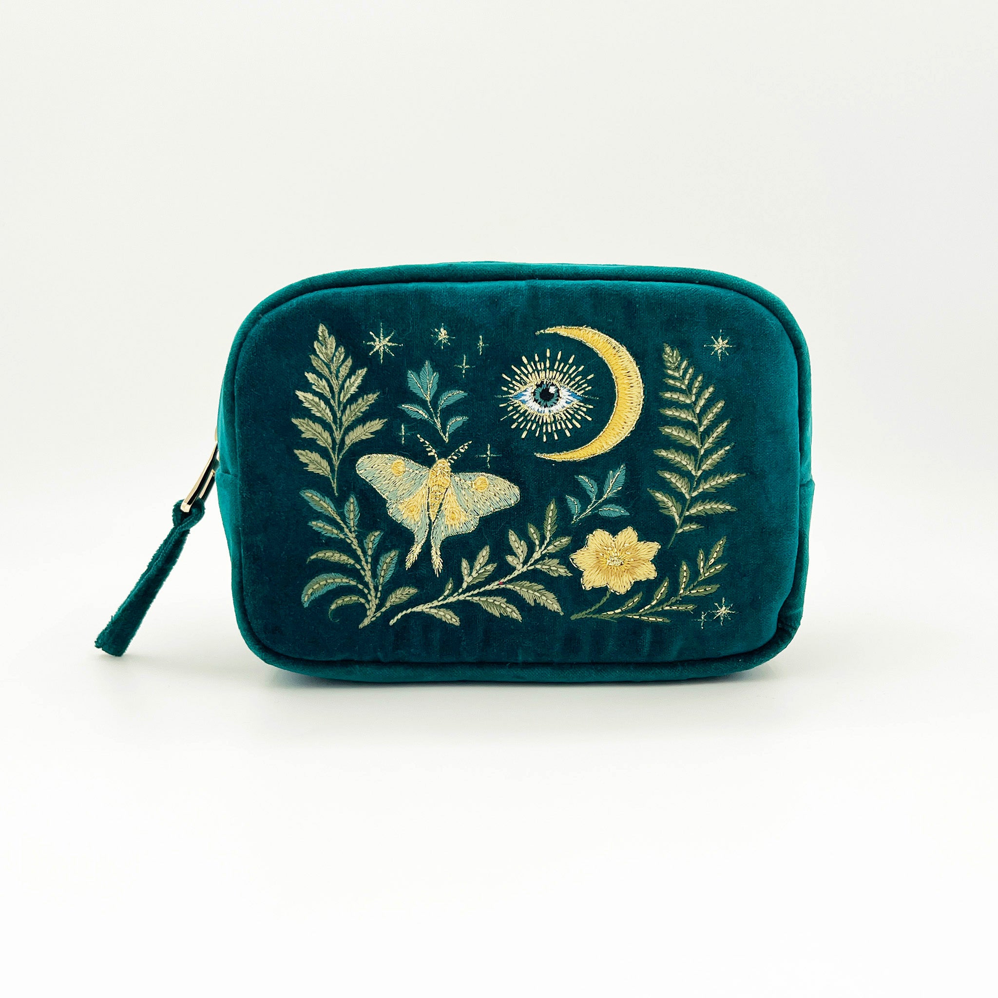 Intuition Embroidered Velvet Makeup Bag