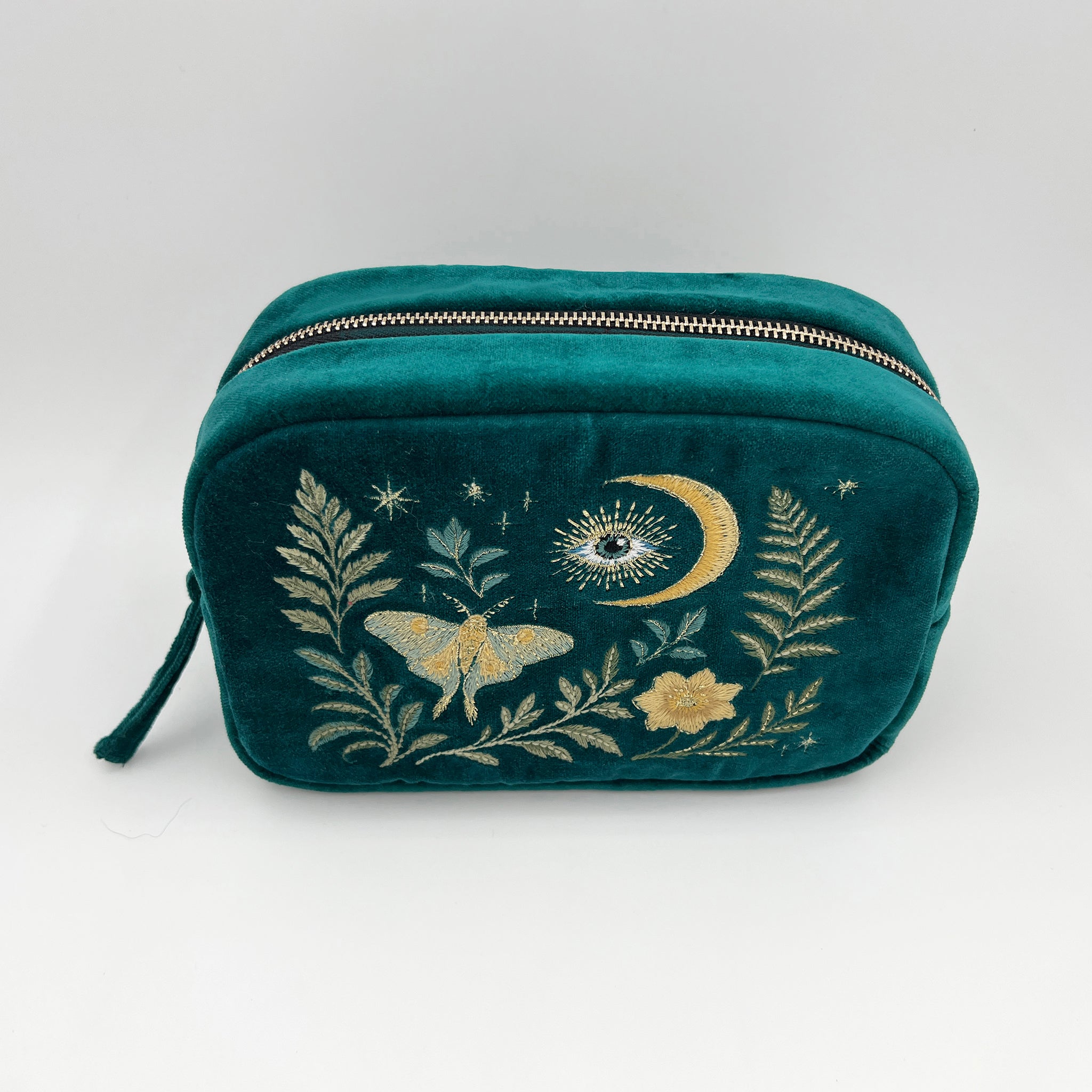 Intuition Embroidered Velvet Makeup Bag