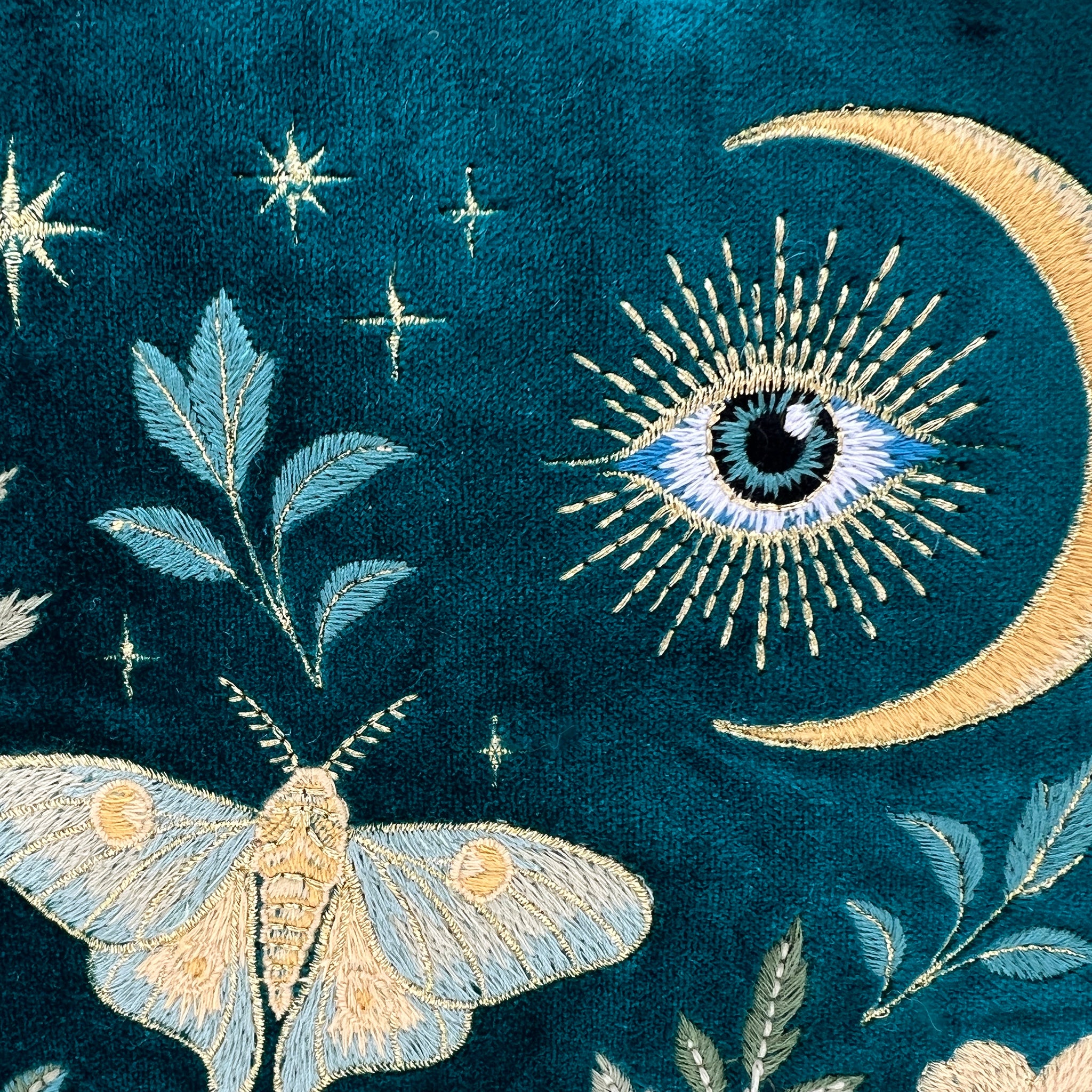 Intuition Embroidered Velvet Everything Pouch