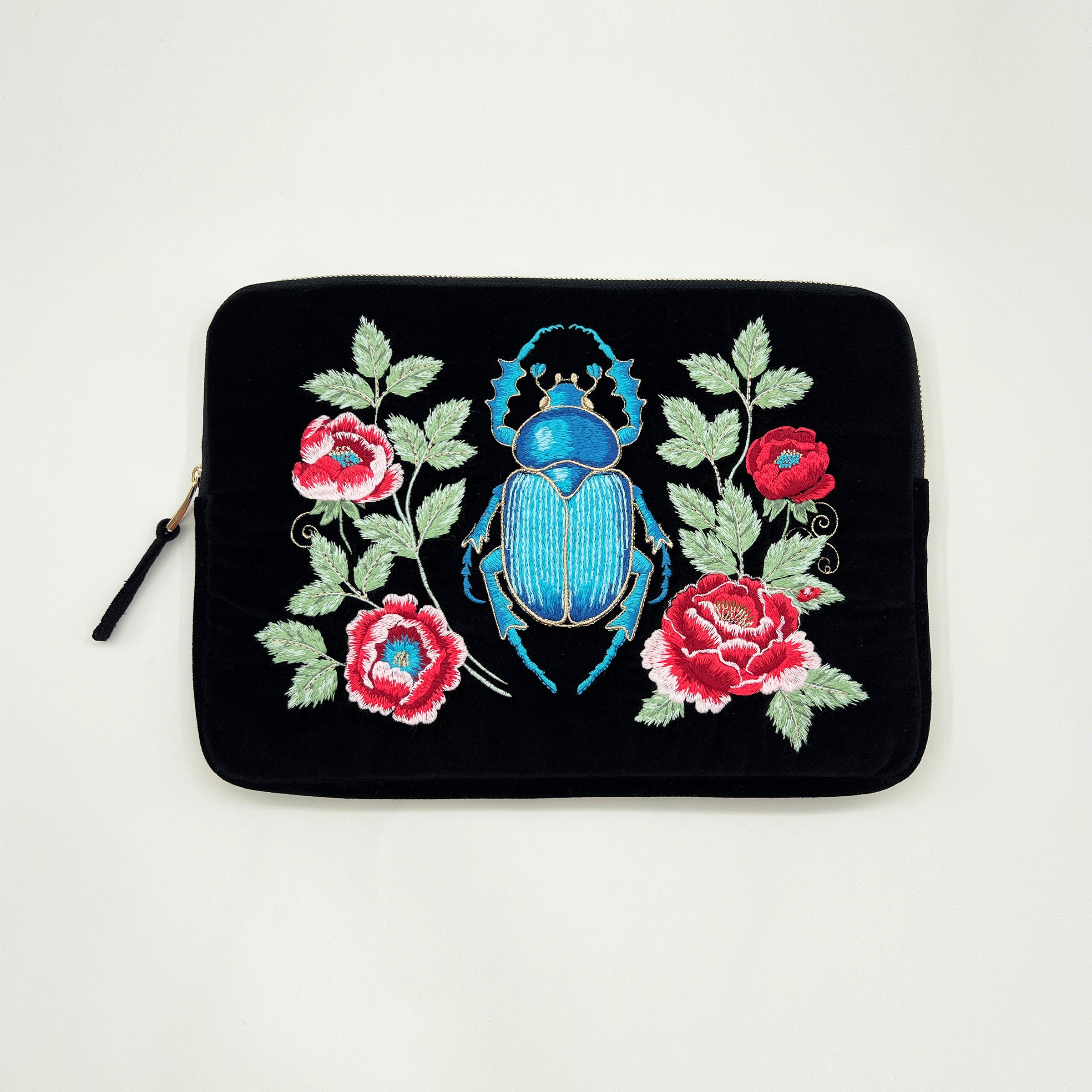 Sanctuary Embroidered Velvet Laptop Sleeve
