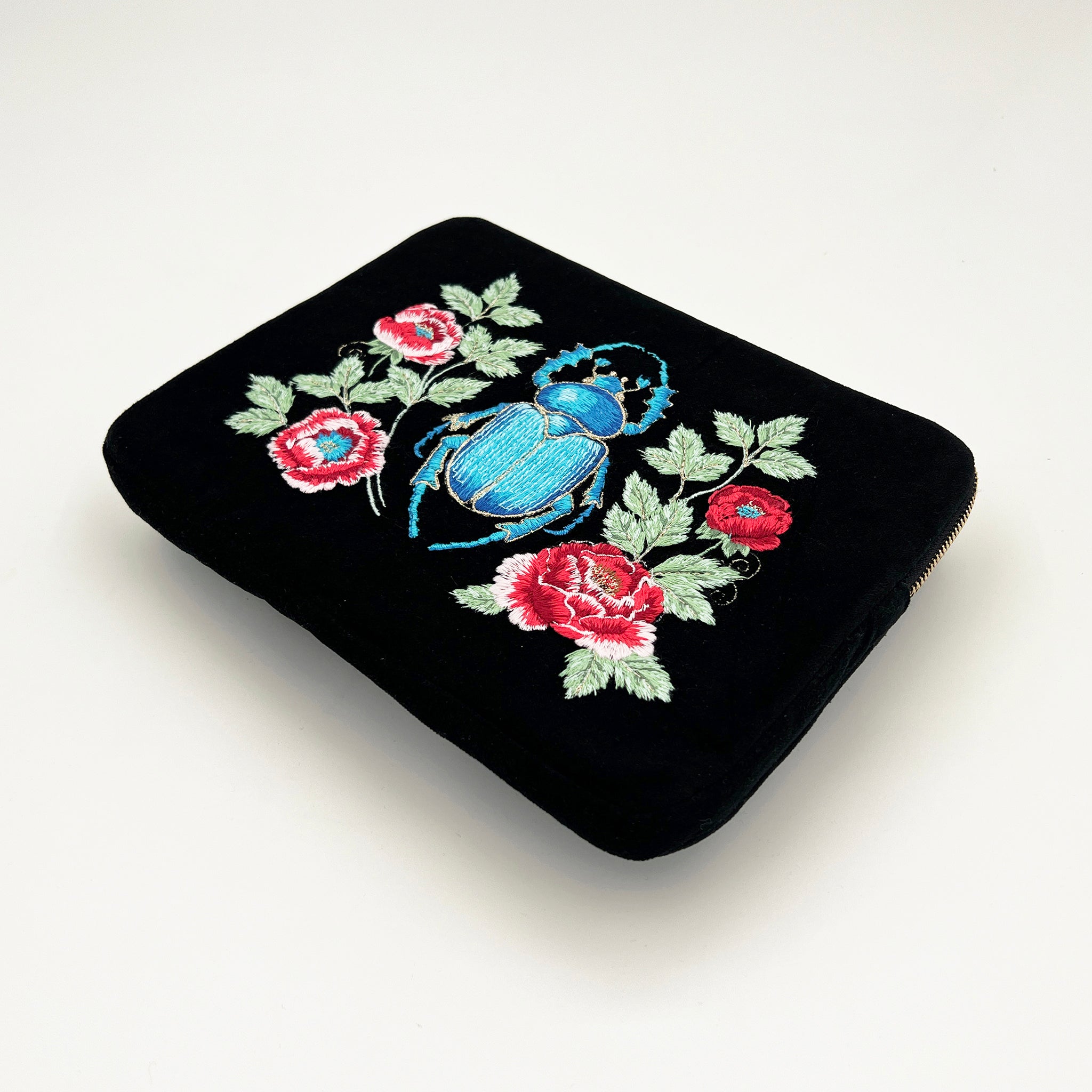 Sanctuary Embroidered Velvet Everything Pouch
