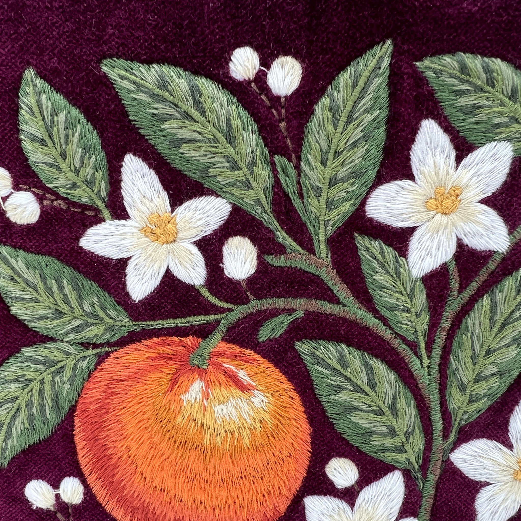 Vitality Embroidered Velvet Everything Pouch