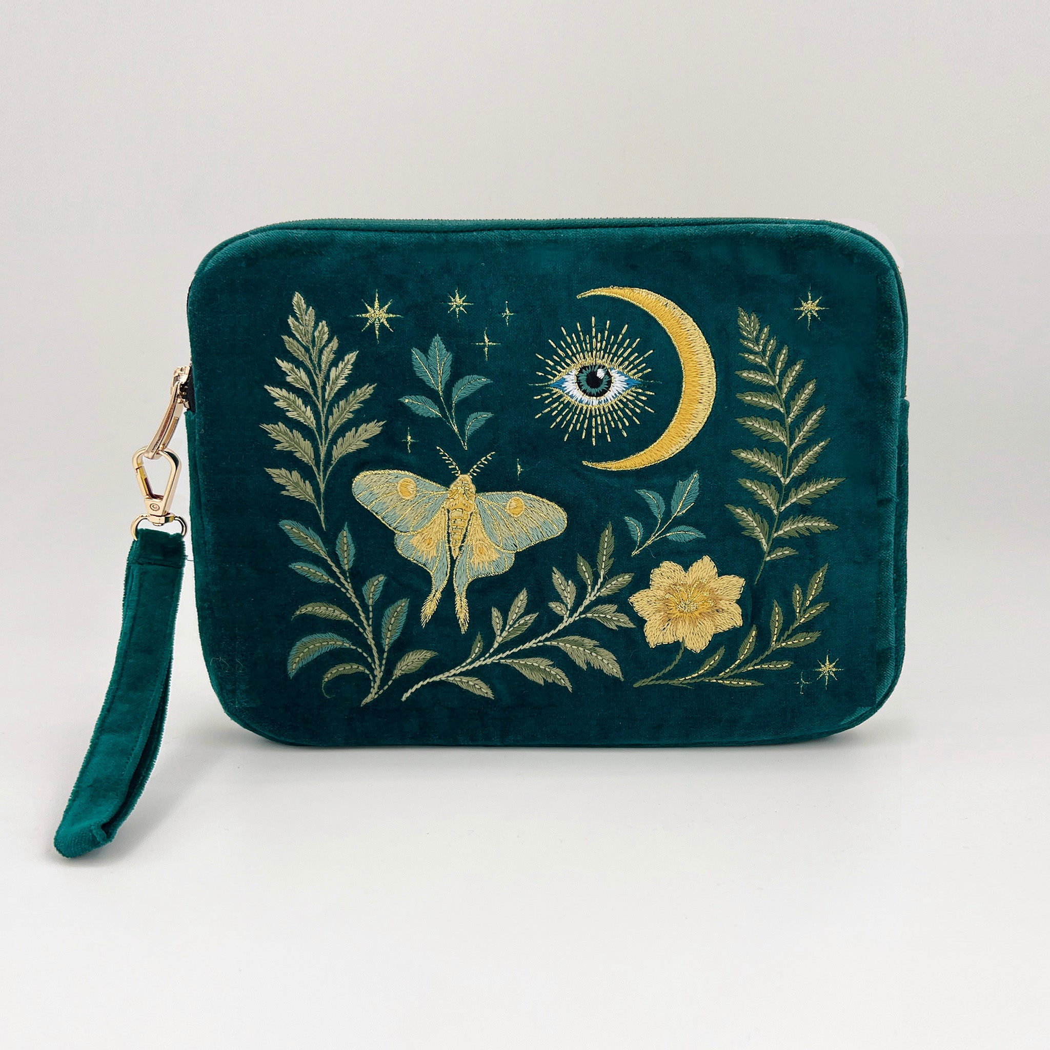 Intuition Embroidered Velvet Everything Pouch